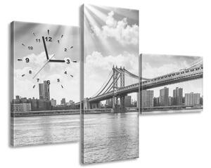 3 részes órás falikép Brooklyn New York