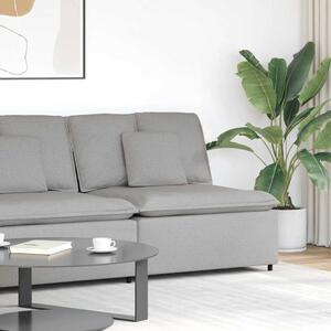 Felhőszürke moduláris kanapé középső modul párnákkal 100 cm