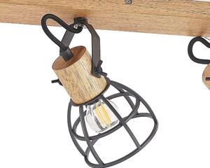 Lindby - Flintos 3 Mennyezeti Lámpa Wood/Black - Lampemesteren