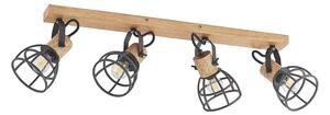 Lindby - Flintos 4 Mennyezeti Lámpa Wood/BlackLindby - Lampemesteren