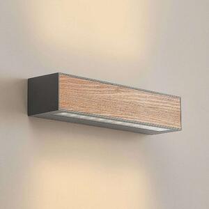 Arcchio - Miraz LED Kültéri Fali Lámpa Dark Grey/Dark Wood - Lampemesteren