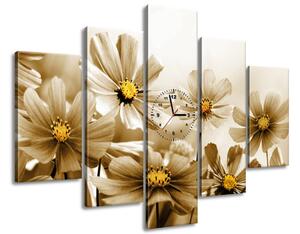 Gario Órás falikép Virágos szépség - 5 részes Méret: 150 x 70 cm