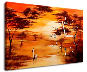 Órás falikép Gyönyöru Afrika Méretek: 60 x 40 cm