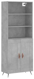 Modern Magasszekrény - Beton Szürke - 180 cm