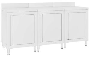 GastroMax - Munkapultszekrény - Rozsdamentes Acél - 180x60x96cm