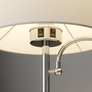 Lindby - Benjiro Asztali Lámpa White/Chrome - Lampemesteren