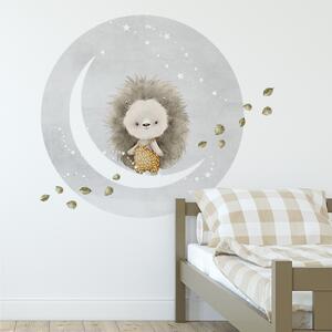 Gario Falmatrica gyerekeknek Dreamland - sündisznó a holdon Méret: 70 x 60 cm