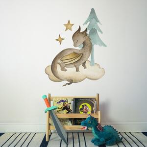 Gario Falmatrica gyerekeknek The world of dragons - sárkány a felhon és egy fán Méret: 70 x 65 cm
