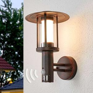 Lindby - Pavlos LED Kültéri Fali Lámpa w/Sensor RustLindby - Lampemesteren