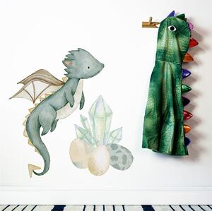 Gario Falmatrica gyerekeknek The world of dragons - sárkány, tojás és gyémánt Méret: 70 x 67 cm