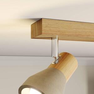 Lindby - Filiz 2 Mennyezeti Lámpa Concrete/Wood - Lampemesteren