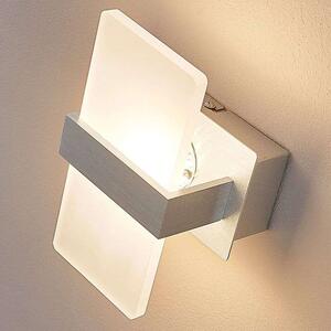 Lindby - Yorick LED Fali Lámpa Satin White/Brushed AluminiumLindby - Lampemesteren