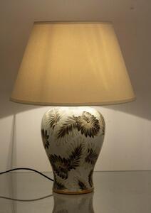 LEAF fehér porcelán asztali lámpa