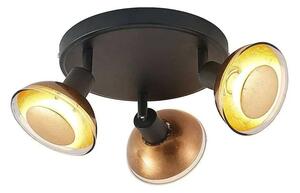 Lindby - Erin Round 3 Mennyezeti Lámpa Black/Gold - Lampemesteren