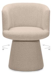 Forgatható design szék YATO, bézs Loop 04