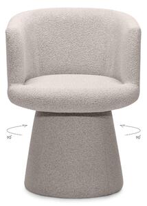 Forgatható design szék YATO, szürke-bézs Loop 06
