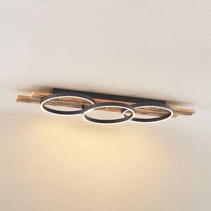 Lindby - Sentoa LED Mennyezeti Lámpa L100 Light Wood/BlackLindby - Lampemesteren