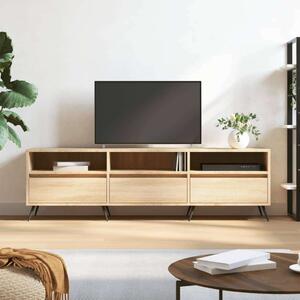 VidaXL sonoma-tölgyszínű szerelt fa fali TV-szekrény 150x30x44,5 cm