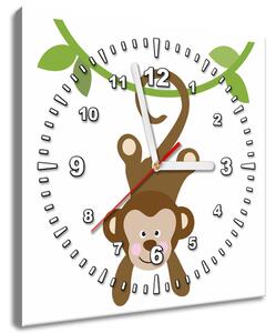 Gario Órás falikép Kis majom a kötélen Méret: 40 x 40 cm