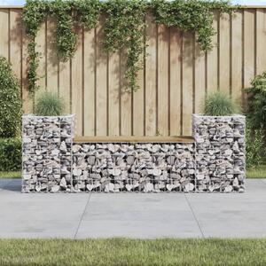 Gabion Kerti Pad - Fenyőfa - 183x41x60,5 cm