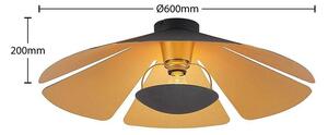 Lucande - Jemmily Mennyezeti Lámpa Black/Gold - Lampemesteren