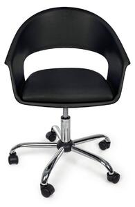 WELLS fekete műbőr irodai szék