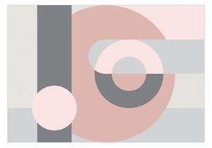 Öntapadó fotótapéta - Geometric Wreath (Pink)