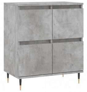 3 db Beton Szürke Fa Tálalószekrény - 180x35x70 cm