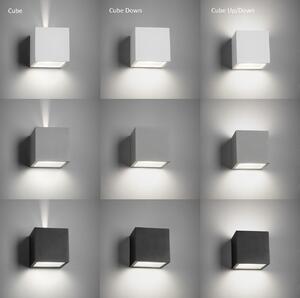 Light-Point - Cube Kültéri Fali Lámpa Down Black - Lampemesteren