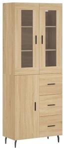 VIDAXL Sonoma Tölgy Fa Magasszekrény - 180 cm