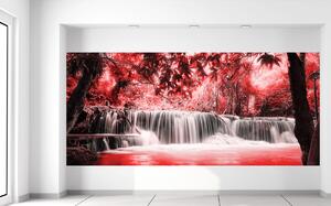 Gario Fotótapéta Vízesés a vörös dzungelben Anyag: Öntapadó, Méret: 536 x 240 cm