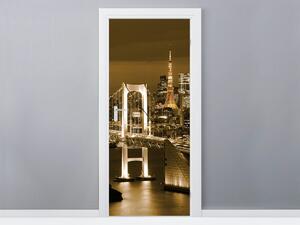 Fotótapéta ajtóra Rainbow Bridge Tokio Anyag: Öntapadó, Méretek: 95 x 205 cm