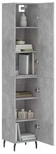 Modern Beton Szürke Magasszekrény - 180 cm