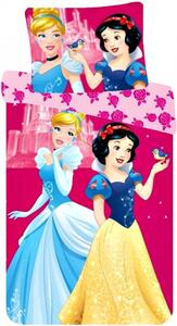 Disney Hercegnők gyerek ágyneműhuzat 90×140cm, 40×55 cm