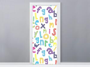 Fotótapéta ajtóra Szép színes ábécé