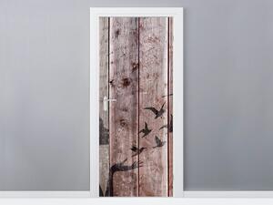 Fotótapéta ajtóra Szerelem a fán Anyag: Öntapadó, Méretek: 95 x 205 cm
