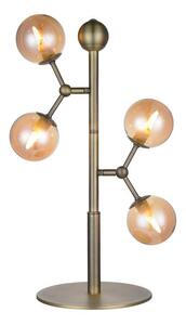 Halo Design - Atom Asztali Lámpa Antique Brass/Amber - Lampemesteren