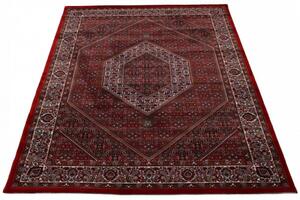 Perzsa szőnyeg bordó Bidjar 140x200 (Premium) klasszikus szőnyeg