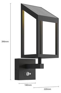 Lucande - Timeo LED SolcelleFali Lámpa Graphite - Lampemesteren