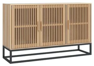 VIDAXL - Tömör Fenyőfa Tálalószekrény - Modern - 105x30x65 cm