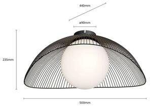 Lindby - Fabronia Mennyezeti Lámpa Opal/BlackLindby - Lampemesteren