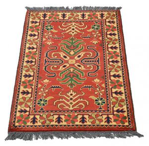 Afgán szőnyeg barna Caucasian 61x91 kézi csomózású nappali szőnyeg