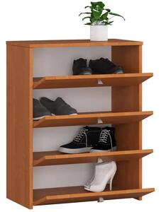 Cipőtároló szekrény / cipősszekrény 4 ajtós - Akord Furniture - égerfa
