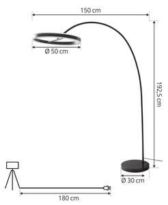Lucande - Yekta LED Állólámpa Black - Lampemesteren