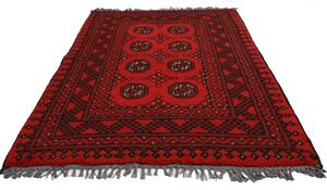 Gyapjú szőnyeg bordó Aqchai 73x111 kézi szőnyeg
