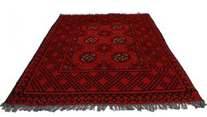 Gyapjú szőnyeg bordó Aqchai 73x112 kézi szőnyeg
