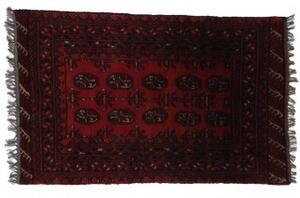 Gyapjú szőnyeg bordó Aqchai 71x119 kézi szőnyeg