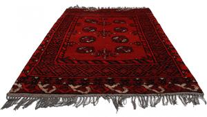 Gyapjú szőnyeg bordó Aqchai 83x114 kézi szőnyeg