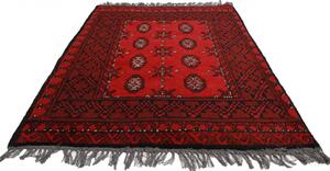 Gyapjú szőnyeg bordó Aqchai 76x106 kézi szőnyeg