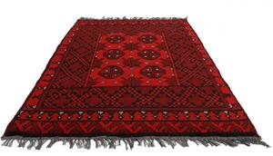 Gyapjú szőnyeg bordó Aqchai 73x110 kézi szőnyeg